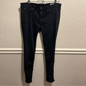 Rag & Bone Equestrian Black Legging Jeans Size 30